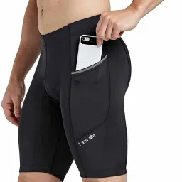 Solid Men Black Tights-26