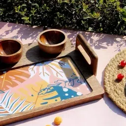 Wooden Serving Platter Mango Wood Platter Tray-picture-19
