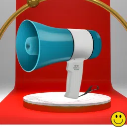 Handheld Megaphone with Siren, Microphone & Rechargeable for Outdoor EventsB396 Megaphone Portable Megaphone Siren Loudspeaker Function &Long Battery BackupI396 Outdoor PA System-18