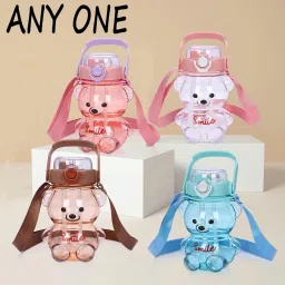 Cute Teddy Bear 1000 ML Large Capacity Water Bottle (Pack of 1_Multicolor)-picture-21