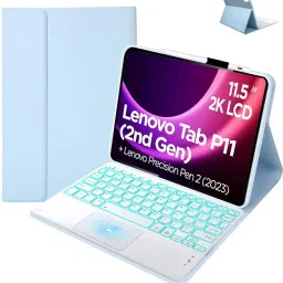 TECPHILE LX2115T Keyboard Case for Lenovo Tab P11 2nd Gen 11.5” 2023 with Touchpad Bluetooth Standard Tablet Keyboard Compatible with Desktop, Laptop, Mac-6