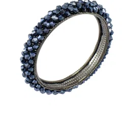 PRIVIU Set Of 2 Crystal Studded Bangles image 4