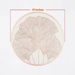 Dakshya Industries Copper 2-Pieces Pressing Part 1 Round Table Placements image 2