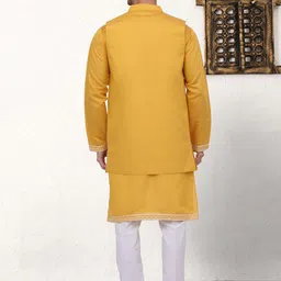 Jompers Ethnic Motifs Embroidered Regular Kurta with Pyjamas image 4