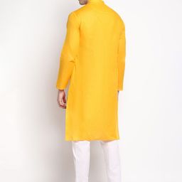 DEVOILER Ethnic Motifs Printed Straight Kurta With Pyjamas image 4
