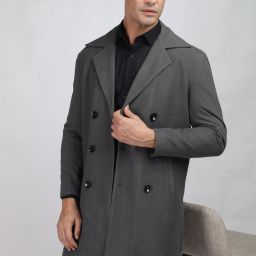 chkokko Tweed Solid Coat For Men-picture-13