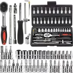 khansaheb 46 In 1 Pcs Tool Kit & and Socket ,Hand Combination Screwdriver Set image 5