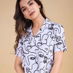 Women Regular Fit Printed Casual Shirt-image-48