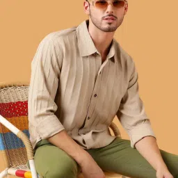 Men Regular Fit Self Design Formal Shirt-image-88