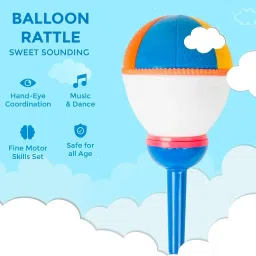 Balloon Rattle with Rattling Sound on Shaking Safe & Non Toxic Toys Rattle-image-23
