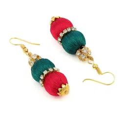 AKSHARA Gold-Plated Stone-Studded & Beaded Jewellery Set image 2