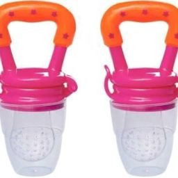 Food Nibbler with Fruit Silicone Feed Mesh Pack of 2 Feeder Teether and Feeder-image-101
