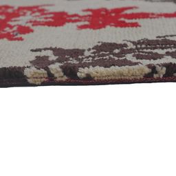 PRESTO Red & Brown Abstract Rectangular Floor Carpet image 4