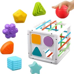 Shape Sorter Baby Toys Montessori Learning, Birthday Gifts for Toddler Boy-22