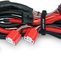 2 Lamps H4 Headlamp wiring kit with relay Headlight Brightener-image-18