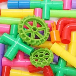pulsbery Children's Water Pipeline Building Block Toys Assembly Plastic Insertion Puzzle image 5