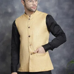 Jompers Woven Design Nehru Jacket image 5