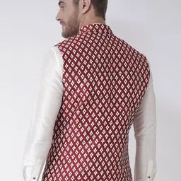 DEYANN Printed Woven Nehru Jacket image 2
