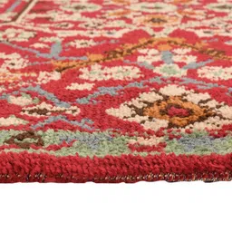 PRESTO Red & Golden Traditional Printed No Shredding Carpet image 4