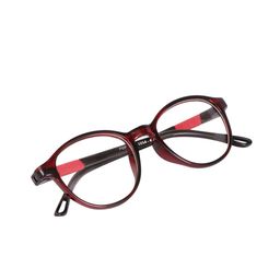 OPTIFY Unisex Clear Lens & Red Round Sunglasses with Anti Glare UV Protected Lens image 3