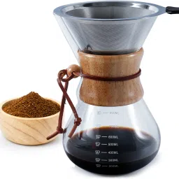 Elite Pour Over Coffee Maker, Drip Coffee Maker, (800 ml) 3 Cups Coffee Maker-28