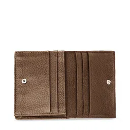 NAPA HIDE Men Brown Textured Two Fold Wallet image 2