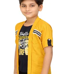 BAESD Boys Lightweight Long Sleeves Open Front Jacket With Attached T- Shirt image 5