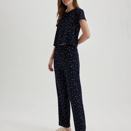 DeFacto Conversational Printed Top & Pyjama image 4
