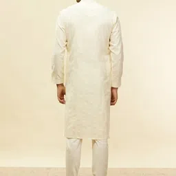 Twamev Floral Embroidered Regular Thread Work Kurta with Pyjamas image 4