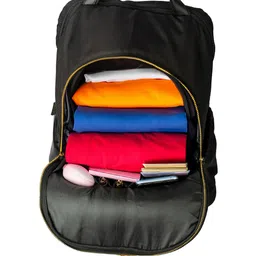 RASHKI Unisex Brand Logo Printed Backpack With USB Charging Port image 3