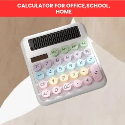 Desktop Calculator, 12-Digit Large LCD and Large Buttons for Office, Homes W194 Basic Calculator-image-48