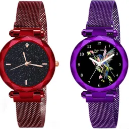 analogue wrist watches for men watches gift | gift for men | latest watches Analog Watch - For Men Magnet 4P Red Piyush & Magnet Indian Bird Purple Piyush-image-79