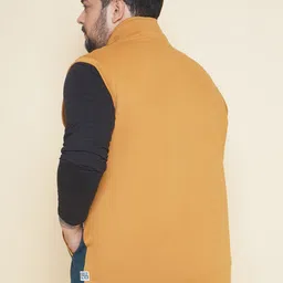John Pride Plus Size Mock Collar Cotton Front-Open Sweatshirt image 2