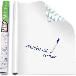 45 cm Giant Self Adhesive Waterproof Whiteboard Sticker |Office/Kids/School | 45x200cm Self Adhesive Sticker-image-9