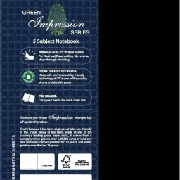 Green Impression Series A5 Notebook Single Line 300 Pages-23