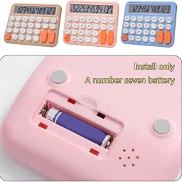 coskira 12 Digit with LCD Display,Kids Calculator,Calculator for School,Mini Calculator, Plastic Calculator, Handheld Calculator Basic Calculator Standard Function Basic Calculator image 2