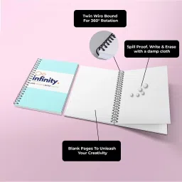 rays of ink Re-writable Eco-Friendly A4 Notebook Plain Sheets 40 Pages image 3