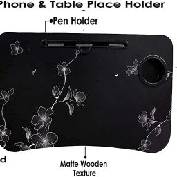 hariom all in one STUDY TABLE Wood Portable Laptop Table image 3