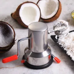 Stainless Steel Coconut ScraperCoconut Scraper Shredder Grater for Kitchen/Home Stainless Steel with Vacuum Base, Hand held Manual Home Coconut Scraper-19