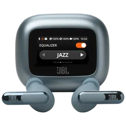 JBL Live Beam 3 TWS Earbuds with Adaptive Noise Cancellation (IP55 Waterproof & Dustproof, Touchscreen Display, Blue)-7