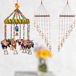 Wall Hanging Home Decor Showpiece Windchime Paper, Polyresin Windchime-image-26