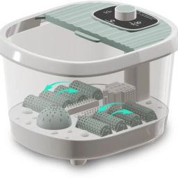 Lifelong LLM1152 Heat & Bubbles Surf Pedicure| 8 Foot Activated Manual Rollers | Foot Spa Massager-18