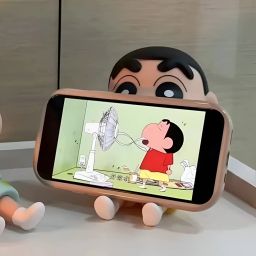 KNJ Shinchan Phone Holder | Multipurpose Desk Stand & Decorative Action Figure Mobile Holder image 2
