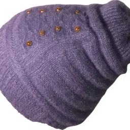 hind home Solid, Self Design Beanie image 2