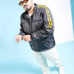 hardsoda by the indian garage co HARDSODA Plus Size Mock Collar Lightweight Padded Jacket image 2