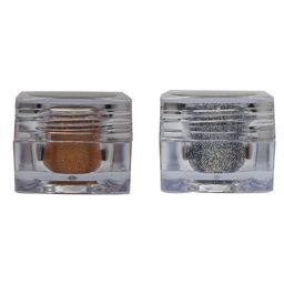 Veoni BELLE Set Of 2 HD Holographic Glitter Eyeshadow 5g Each - Orange & Dark Starlit-image-86