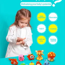 msn 3 CLY Air Dry Clay foam clay For Kids DIY Ultra Clay Kids 12 Different Color Multicolor Putty Toy image 5