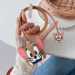 ZimniasO Charger Cover for iPhone 18W-20W Charger, 3D Cartoon JERRY Design Cable Protector-image-21
