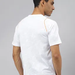 Alcis Men Jacquard Mesh Anti-Static Slim-Fit Round Neck Training T-Shirt image 5