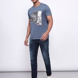 Lee Graphic Printed Slim Fit Cotton T-shirt-image-71